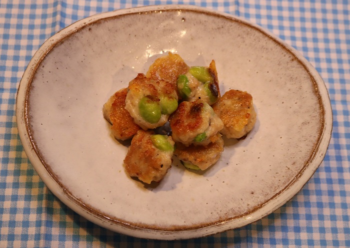 枝豆チーズ団子