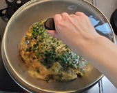 フタして弱火２分