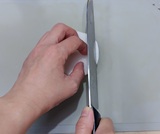 端から3mm幅の細切り