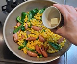 バターを入れる