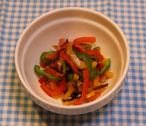 ピーマン塩昆布