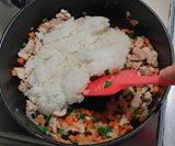 ご飯を投入