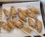 キッチンペーパーで油を切る