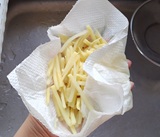 水気を拭き取る