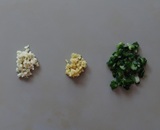 にんにく·しょうが·ねぎをみじん切り