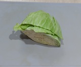 キャベツを切り出す