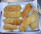 キッチンペーパーで油を切る