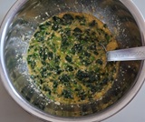 ほうれん草卵液の完成