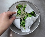 水気を拭き取る