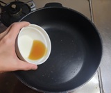 ごま油を熱する