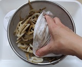 水気を再度拭き取る