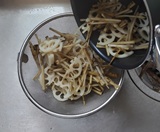熱湯を切る